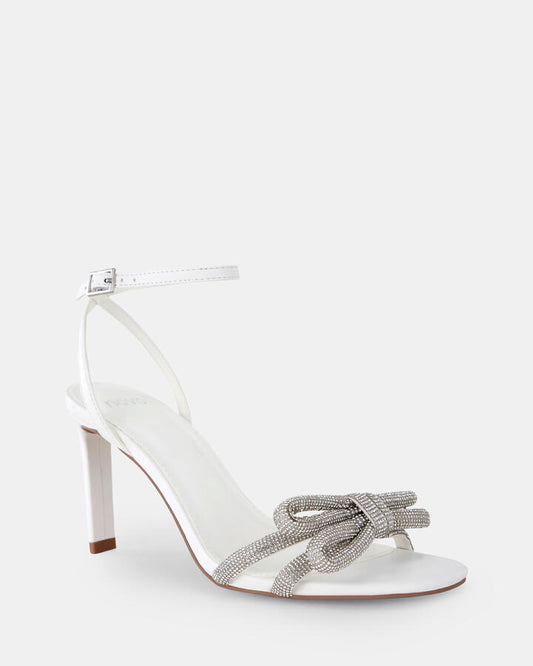 Image of Accessories. Product name - Peregrine White Stilettos in Multi colour by brand - Novo