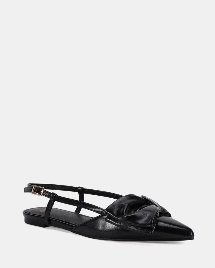 Image of Flats. Productname: CAPTIVATE BLACK Women's Casual Flat Closed Novo Flats in Black colour by brand - Novo