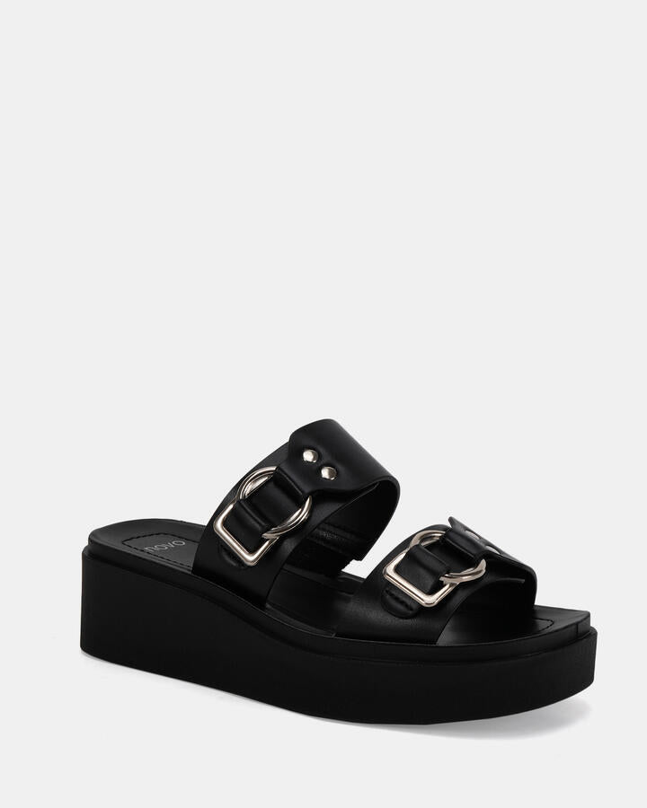 Image of Boots. Productname: BADIANE BLACK Women's Wedge Novo Wedges in Black colour by brand - Novo
