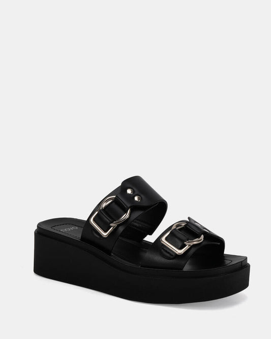 Image of Boots. Productname: BADIANE BLACK Women's Wedge Novo Wedges in Black colour by brand - Novo