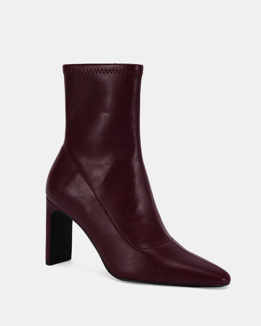 Image of Boots. Productname: KADARI DEEP RED Women's Boot High Heel Novo Boots in Deep Red colour by brand - Novo