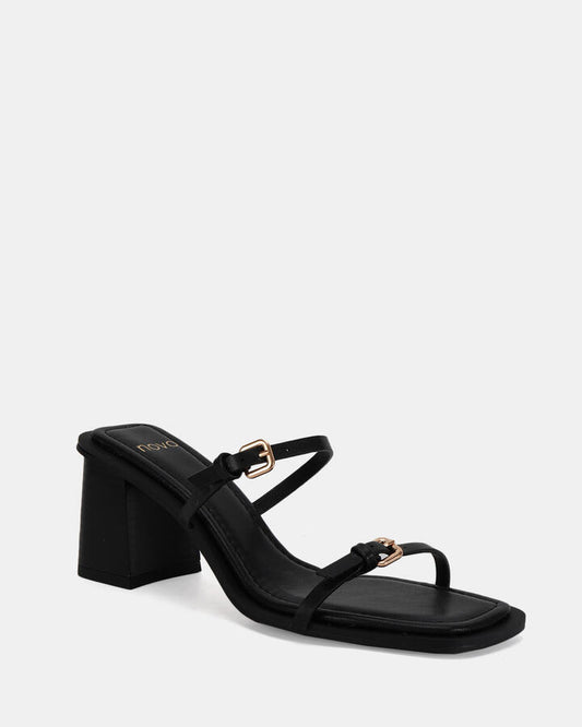 Image of Heels. Productname: Marques: Black - Women's Strappy - High Heel in Black colour by brand - Novo