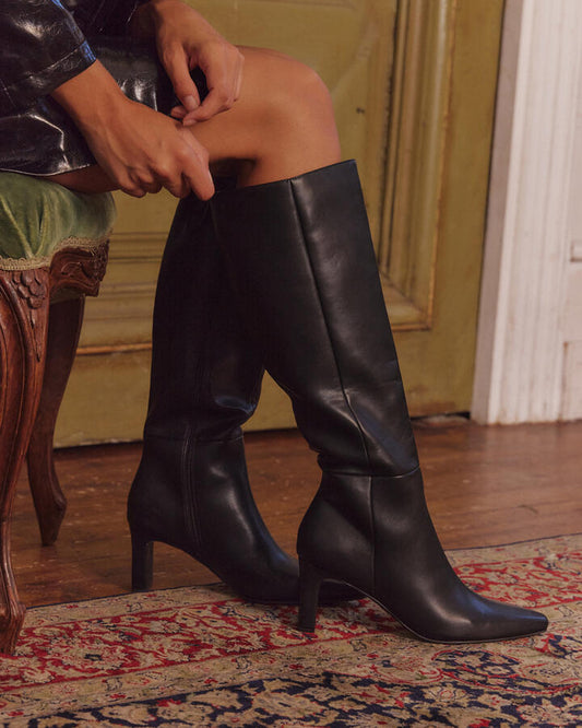 Image of Boots. Productname: OKORO: BLACK - Women's Boot Low-Mid Heel in Black colour by brand - Novo