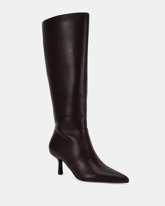 Image of Boots. Productname: OLIVIER: ESPRESSO - Women's Boot Low-Mid Heel in Espresso colour by brand - Novo