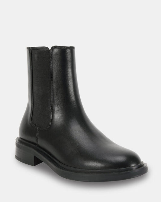 Image of Boots. Productname: Darj Black Vegan Boots in Black colour by brand - Novo
