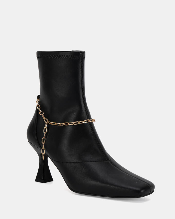 Image of Boots. Productname: DAUSER BLACK Women's Boot Low-Mid Heel Novo Boots in Black colour by brand - Novo