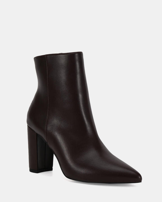 Image of Boots. Product name - Kaesha Espresso Vegan Boots in Espresso colour by brand - Novo
