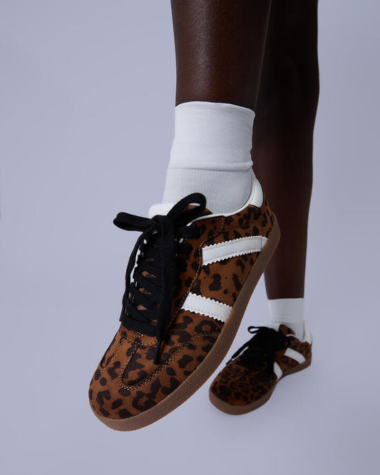Image of Sneakers. Product name - Cordoba Leopard Leisure Sneakers in Print colour by brand - Novo