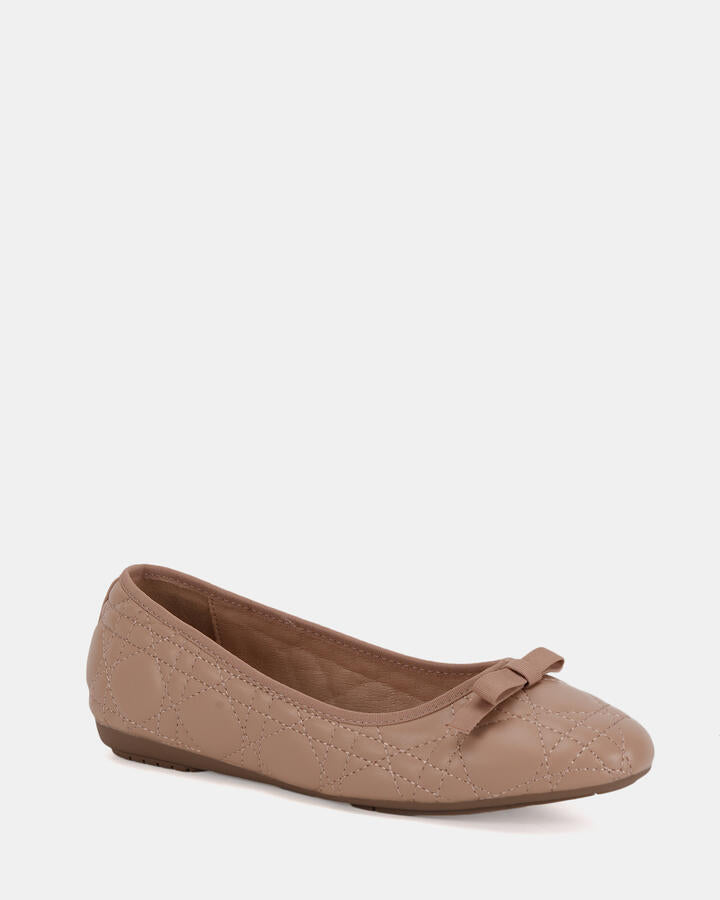 Image of Shoes. Product name - Cardoso Nude Ballet Flats in Nude colour by brand - Novo