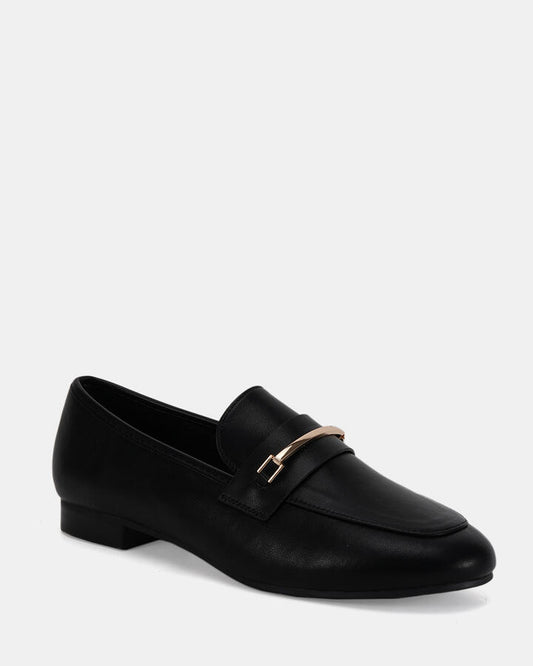 Image of Flats. Productname: CAMELLO: BLACK - Women's Casual Flat Closed in Black colour by brand - Novo
