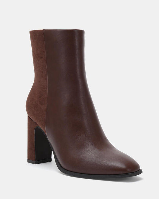 Image of Boots. Productname: Kovu: Milk Chocolate - Women's Boot High Heel in Midnight colour by brand - Novo
