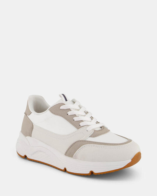 Image of Sneakers. Productname: Contena: White - Women's Casual Sneakers in Multi colour by brand - Novo