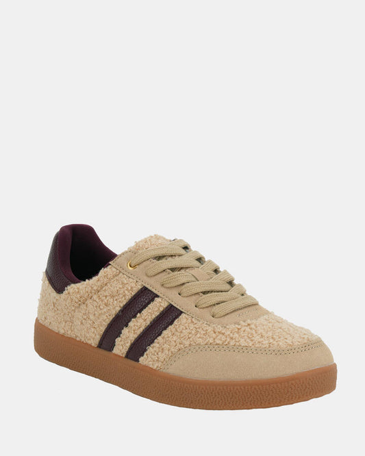 Image of Flats. Productname: Camino Beige Multi Vegan Flats in Beige Multi colour by brand - Novo