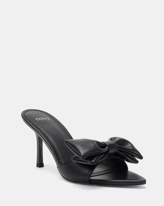 Image of Heels. Productname: Yasmina: Black - Women's Strappy - High Heel in Black colour by brand - Novo