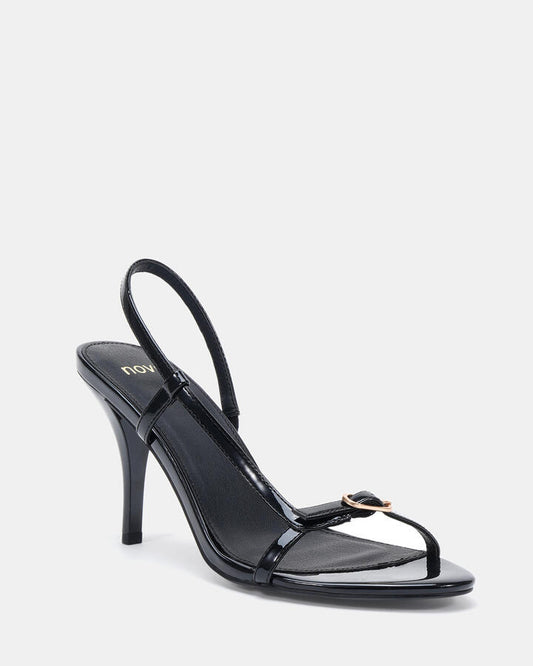 Image of Heels. Productname: Zandee: Black Patent - Women's High Fashion in Black colour by brand - Novo