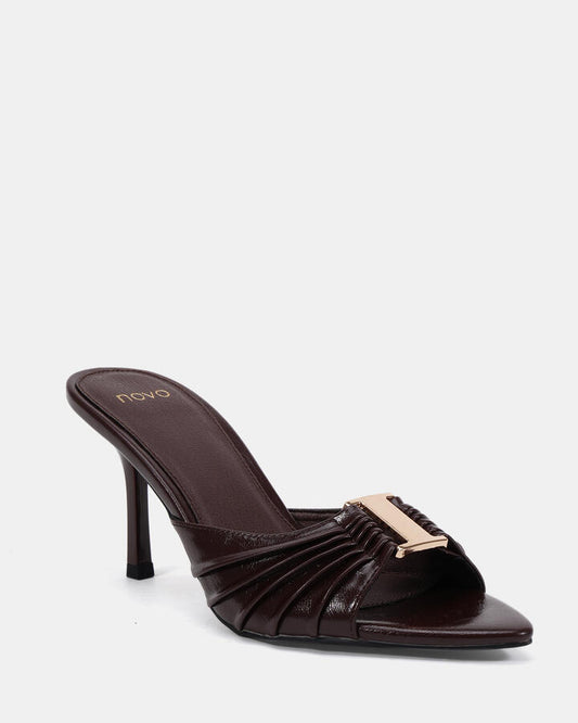 Image of Heels. Productname: Zidane: Espresso - Women's High Fashion in Espresso colour by brand - Novo
