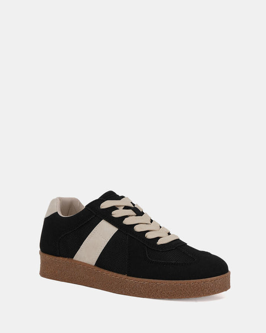 Image of Sneakers. Productname: CALVEN BLACK Women's Casual Sneakers in Black colour by brand - Novo