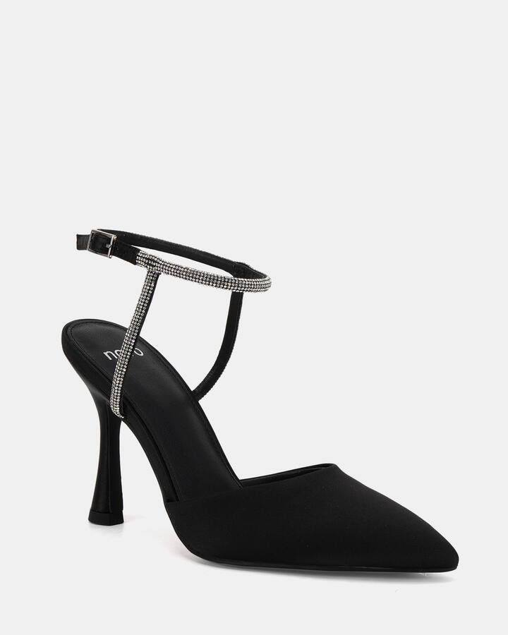 Image of Shoes. Product name - Illustrious Black Pumps in Black colour by brand - Novo