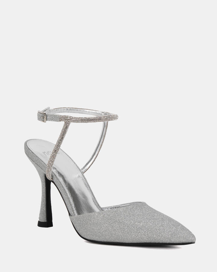 Image of Shoes. Product name - Illustrious Silver Pumps in Multi colour by brand - Novo