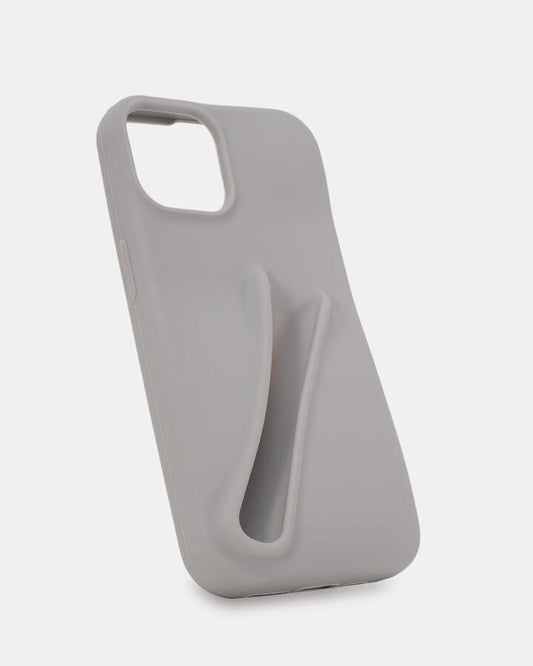 Image of Electronics Accessories. Productname: IPHONE 15 LIP GLOSS CASE GREY Women's GIFT in Grey colour by brand - Novo
