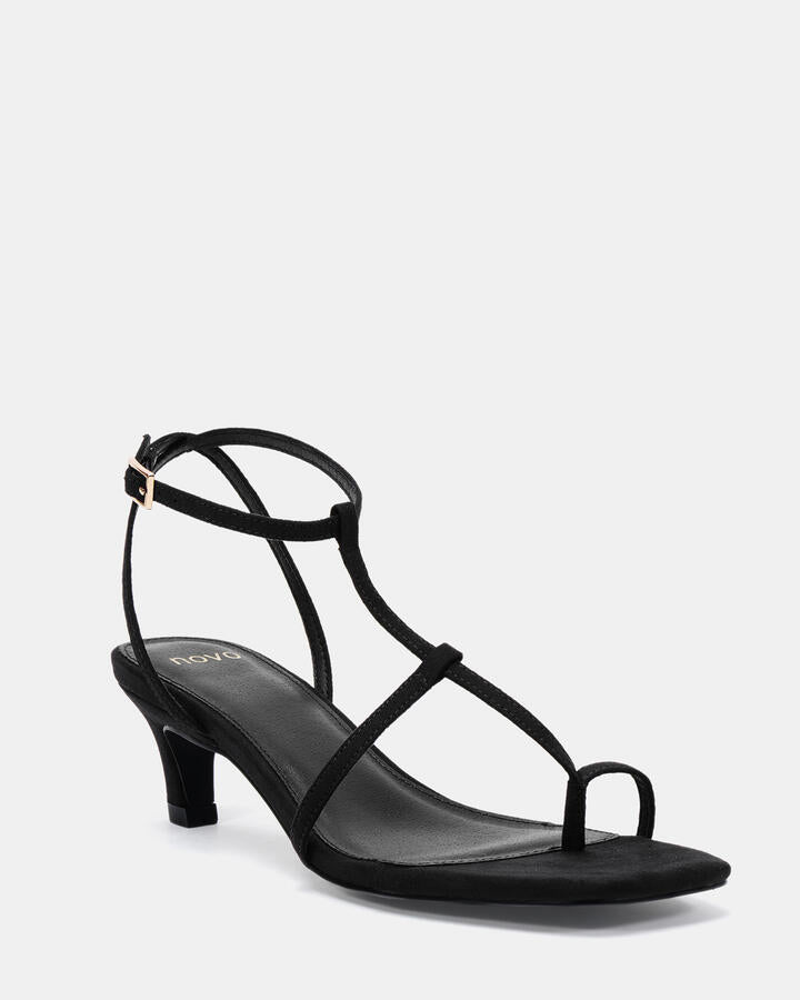 Image of Heels. Product name - Zparta Black High Heels in Black colour by brand - Novo