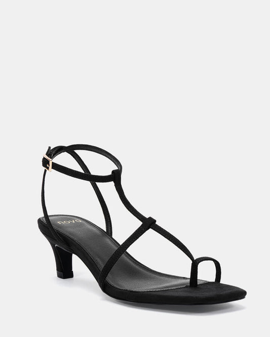 Image of Heels. Product name - Zparta Black High Heels in Black colour by brand - Novo
