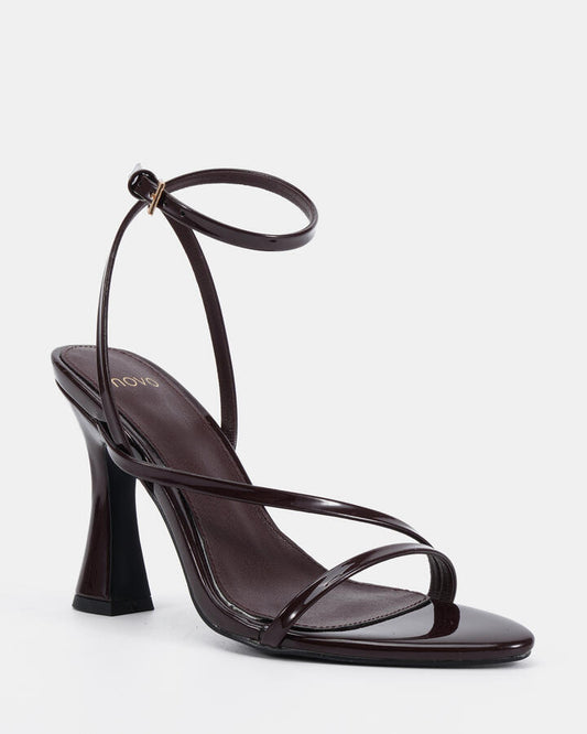 Image of Heels. Productname: Zabine: Espresso Patent - Women's High Fashion in Espresso Patent colour by brand - Novo