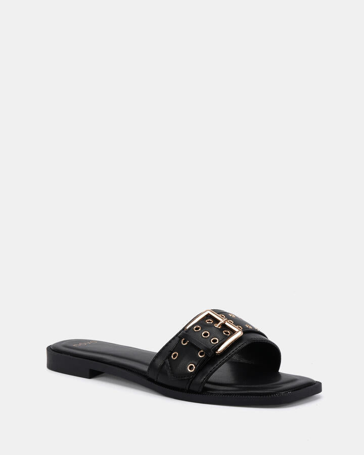 Image of Sandals. Product name - Sugarplum Black Sandals in Black colour by brand - Novo