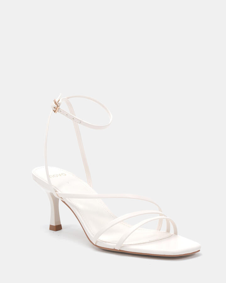 Image of Heels. Product name - Viking White High Heels in Multi colour by brand - Novo