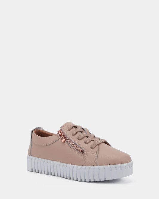 Image of Sneakers. Productname: Hattie Rivers Â· Nude: Nude - Women's Casual Sneakers in Nude colour by brand - Novo