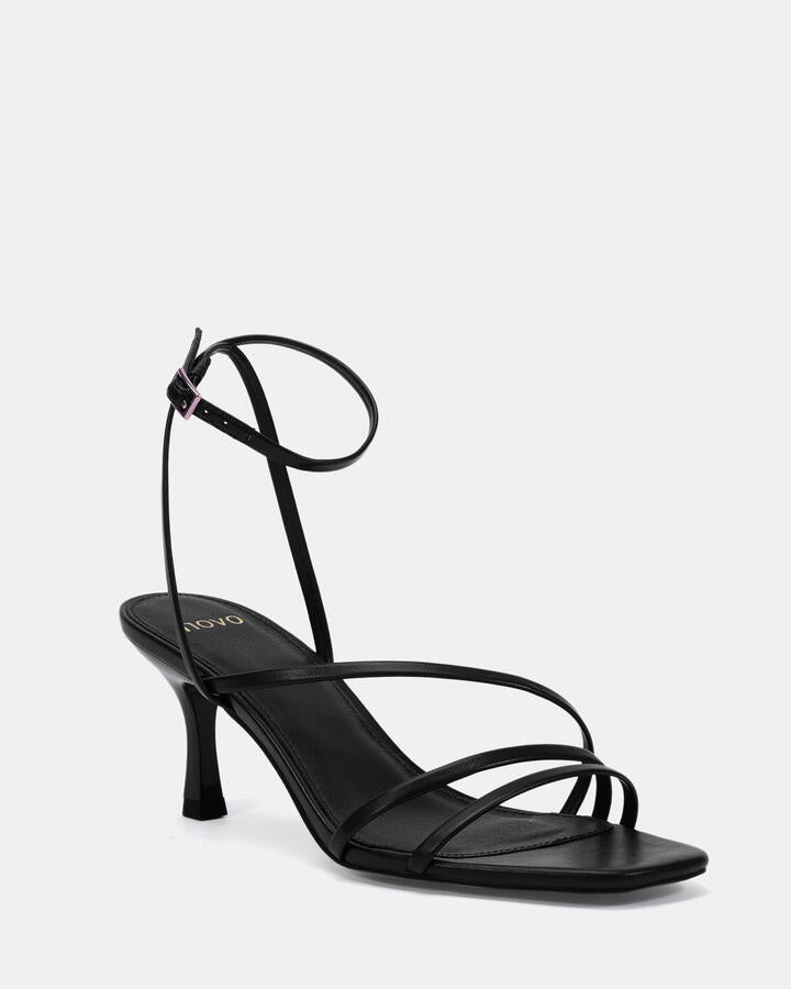 Image of Heels. Product name - Viking Black High Heels in Black colour by brand - Novo