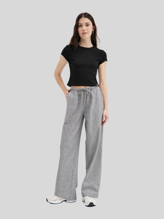 Image of Accessories. Productname: Holiday Shop Striped Tie Pants in Black Stripe colour by brand - Holiday Shop
