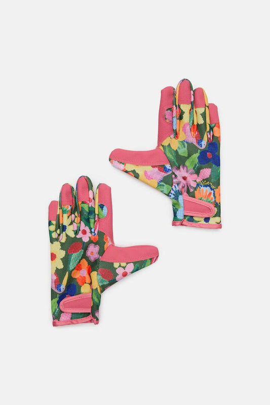Image of Accessories. Productname: Cross Stitch Flower Gloves in Print colour by brand - Gorman