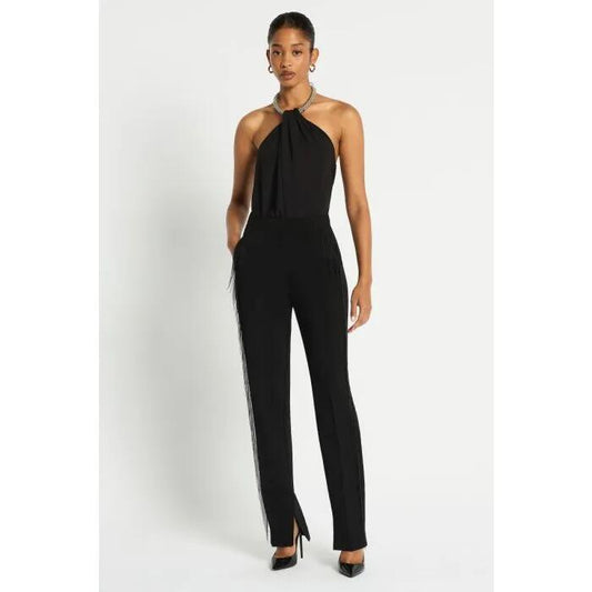 Image of a model wearing Pants. Productname: Ruelle Pant in Black colour by brand - sass and bide