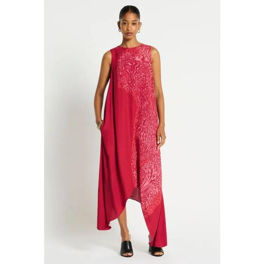 Image of a model wearing Dress. Productname: Paratones Dress in PRINT colour by brand - sass and bide