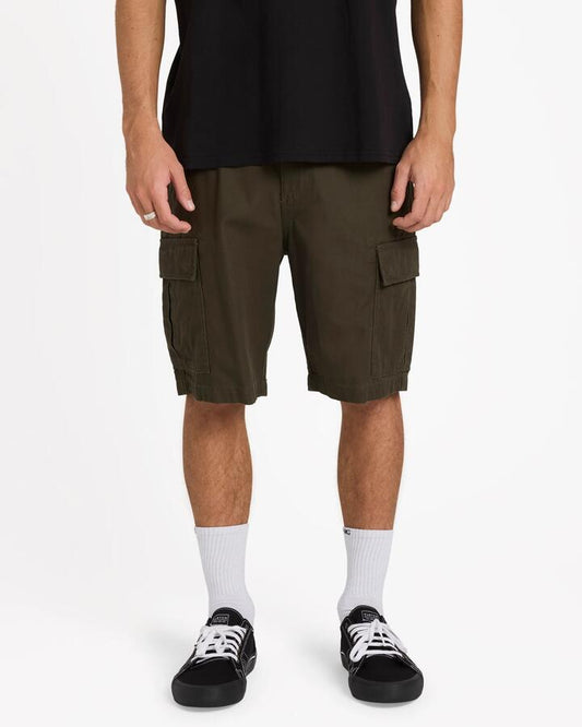 Image of Boots. Productname: Billabong - Mens Combat Cargo 21" Shorts - Military - in Military colour by brand - Billabong