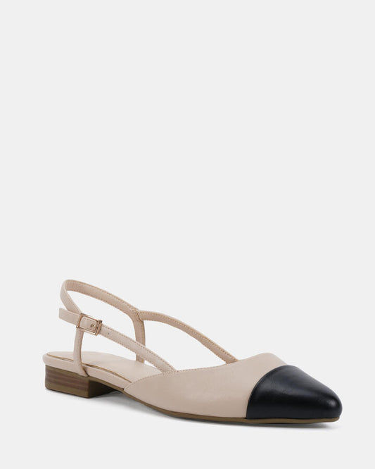 Image of Flats. Productname: COUSCOUS: CREAM - Women's Casual Flat Closed in Neutral colour by brand - Novo