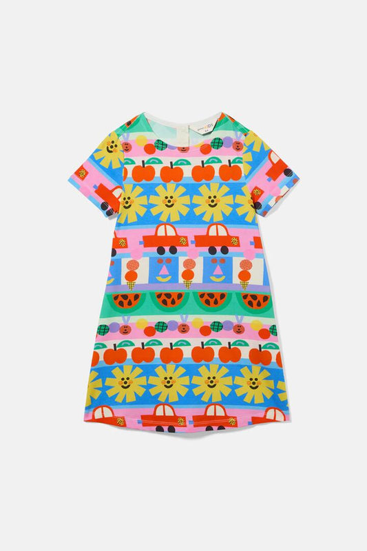 Image of Dresses. Productname: Little Stripe Kids Dress in Multi colour by brand - Gorman