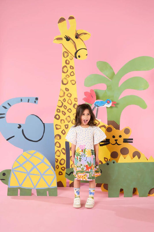 Image of Dresses. Productname: Forest Border Kids Dress in Multi colour by brand - Gorman