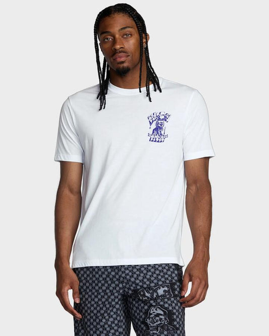 Image of T-Shirts. Productname: RVCA Mens Jesse Barba T-Shirt White - in White colour by brand - RVCA