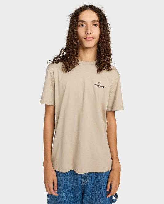 Image of T-Shirts. Product name - Element Mens Bigfoot Walking T-Shirt Aluminum in Aluminum colour by brand - Element