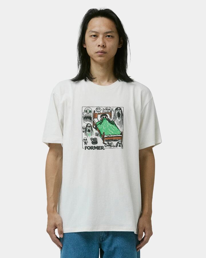 Image of T-Shirts. Product name - Former Mens Critters T-Shirt White in White colour by brand - Former