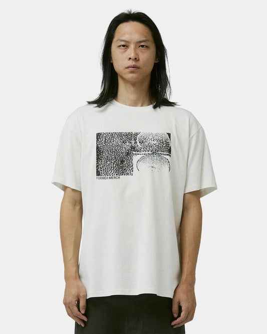 Image of T-Shirts. Product name - Former Mens Synthesis T-Shirt White in White colour by brand - Former