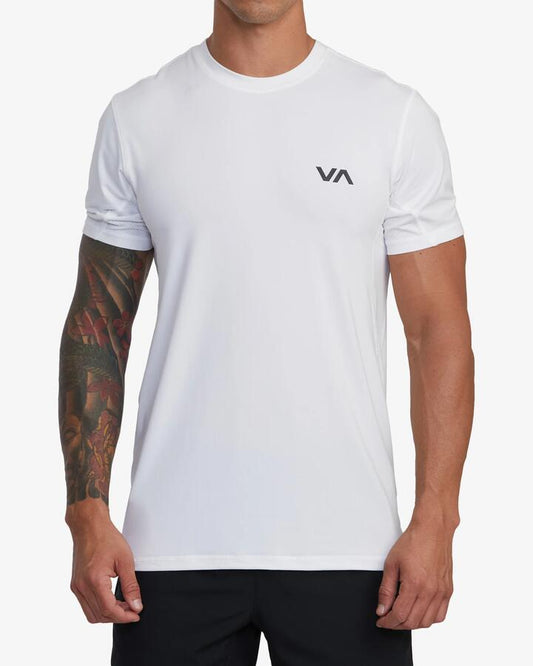 Image of T-Shirts. Productname: RVCA Mens Sport Vent T-Shirt White - in White colour by brand - RVCA