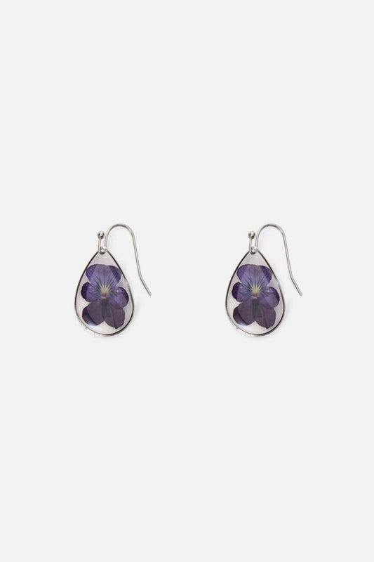 Image of Earrings. Productname: Pansy Earrings in Purple colour by brand - Princess Highway