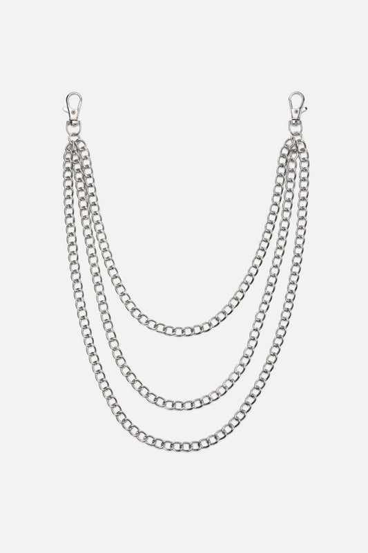 Image of Jewelry. Productname: Classic Three Chain in Silver colour by brand - Dangerfield