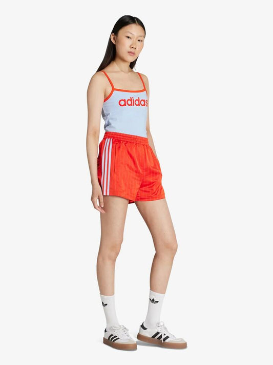 Image of a model wearing Shorts. Productname: Adidas Soccer Satin Classic Shorts in Boldorange colour by brand - Adidas