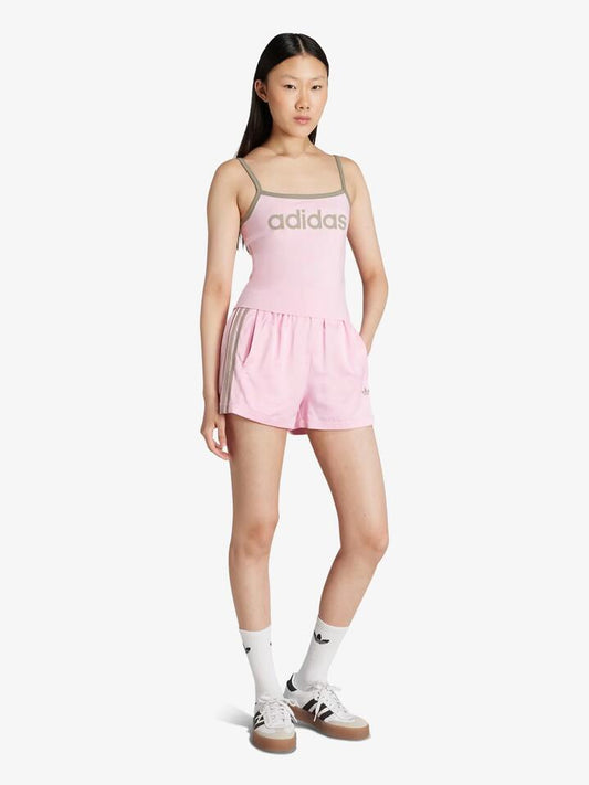 Image of a model wearing Shorts. Productname: Adidas Soccer Satin Classic Shorts in Truepink colour by brand - Adidas