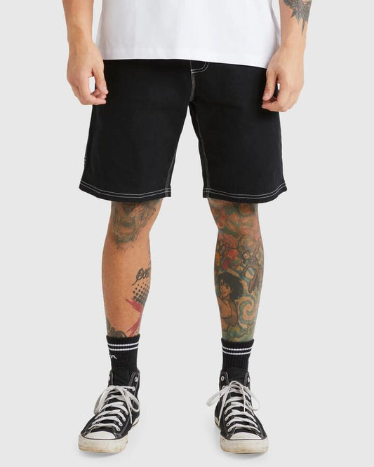 Image of Accessories. Productname: RVCA Mens Mens Americana Carpenter Walkshorts Black - in Black colour by brand - RVCA