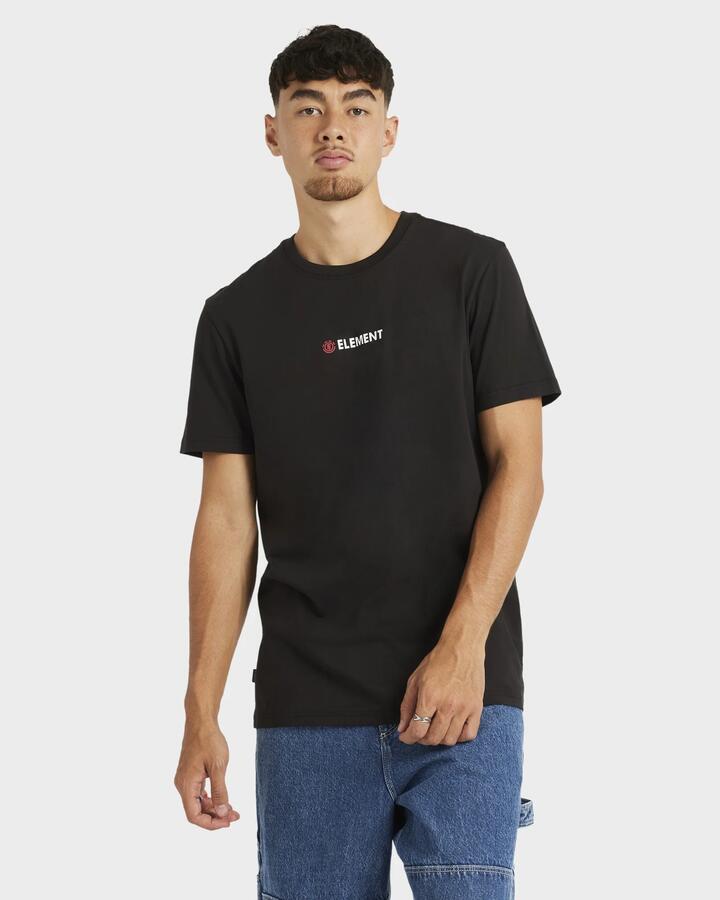 Image of T-Shirts. Product name - Element Mens Blazin Chest T-Shirt Black in Black colour by brand - Element